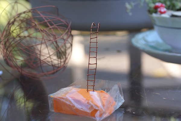 how to make a ladder for a teacup fairy garden