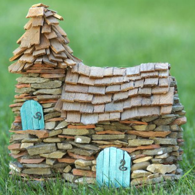 handmade fairy garden house