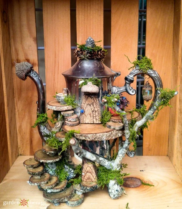 fairy house ideas teapot