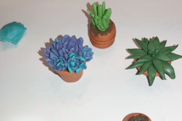 DIY Mini Succulent Clay Craft » Homemade Heather