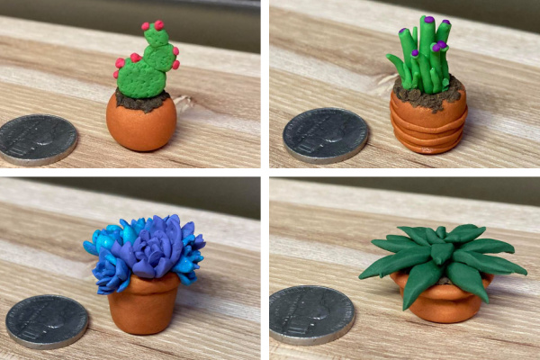 DIY Mini Polymer Clay Succulents