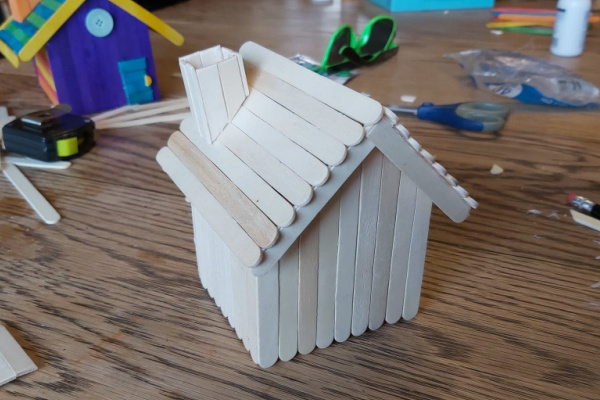 popsicle stick fairy houses