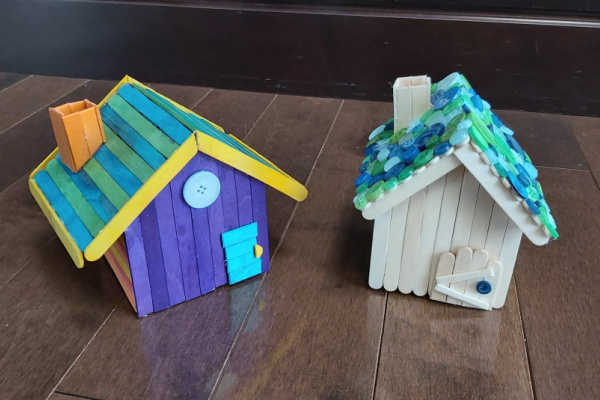 popsicle stick fairy houses