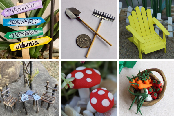 40+ DIY Fairy Garden Accessories (You Can Make Yourself)