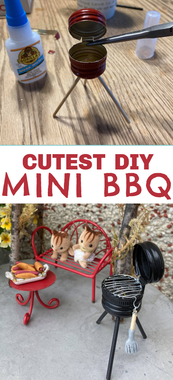 how to make a miniature BBQ