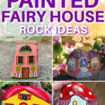 images of painted rock fairy houses