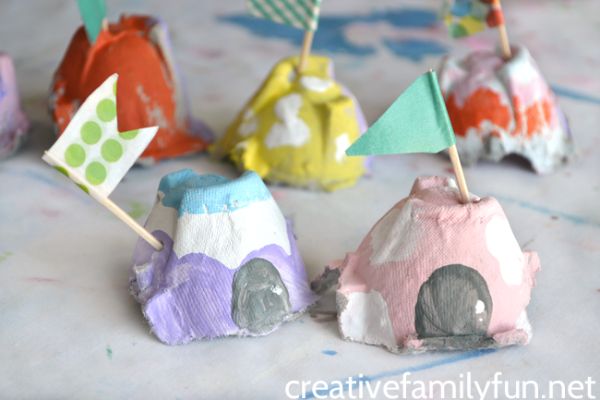 egg carton fairy crafts for kids
