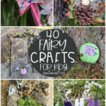 collage of diy fairy crafts for kids