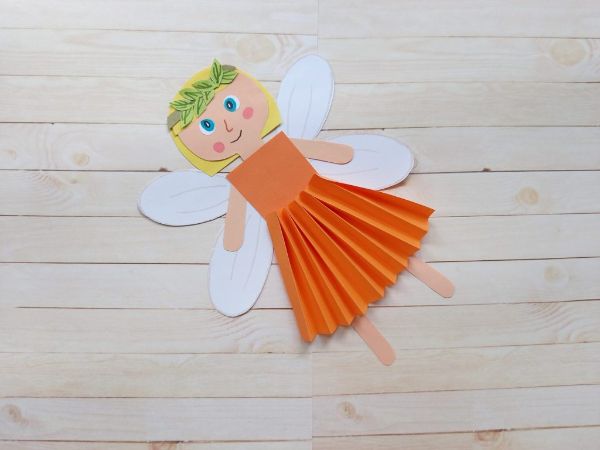 paper fairy with autumn theme