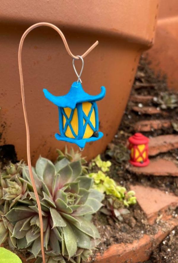 lanterns made with polymer clay