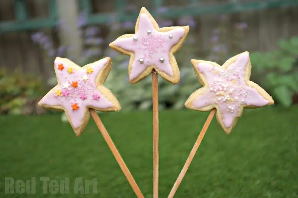 fairy wand sugar cookies