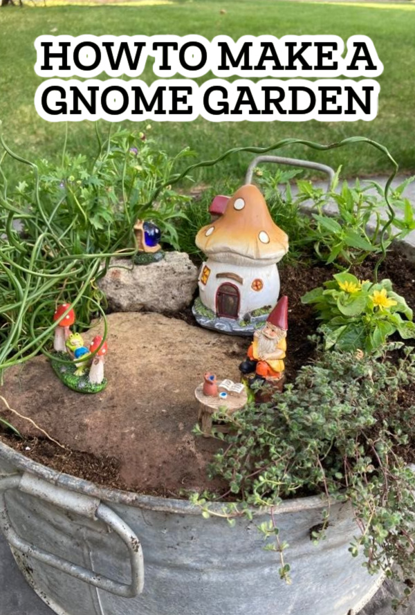 How to Make a Gnome Garden (CUTE Easy DIY!) Fairy Garden DIY