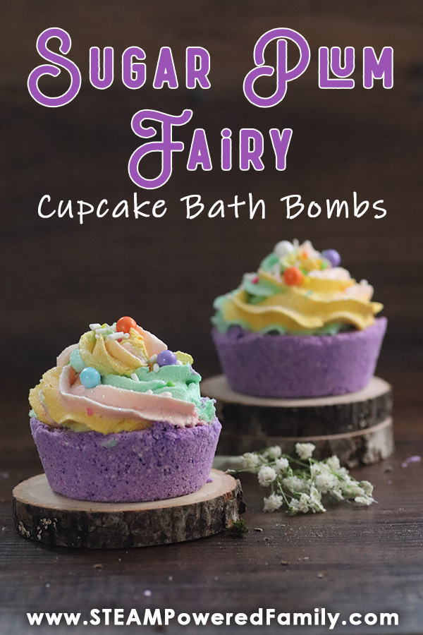sugar plum fairy cupcake bath bombs